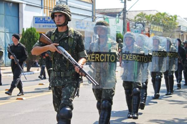 Picture taken on Brazil's&nbsp;Independence&nbsp;day (September 7th), during a military parade in Santa Cruz do Sul.