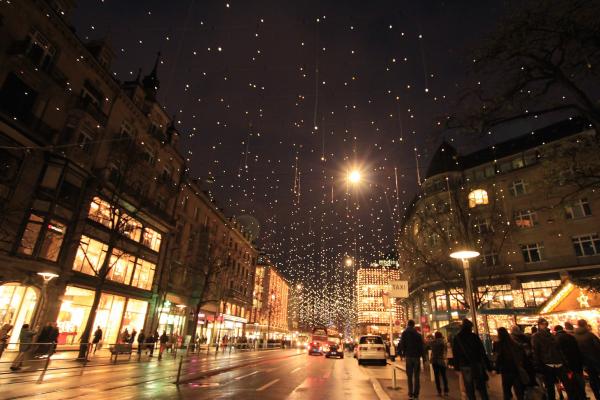 Zurich during the holiday season.