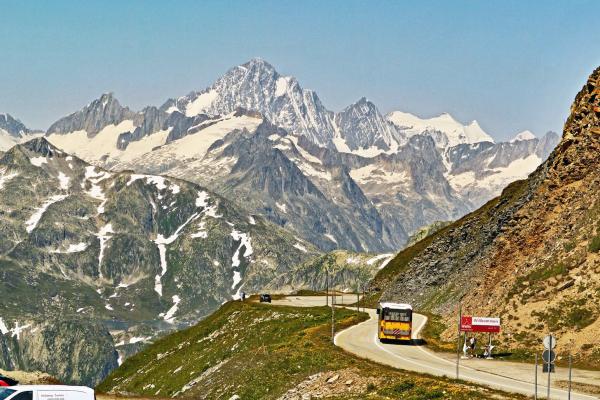 The view from Switzerland's Furka Pass. 